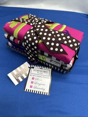 NEW 3 Henri Bendel Laundry/Lingerie/Shoes Bags Travel Gift Set - Image 1 of 4