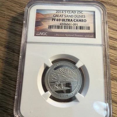 2014-S 25c Great Sand Dunes Quarter - NGC PF 69 Ultra Cameo - Image 1 of 4