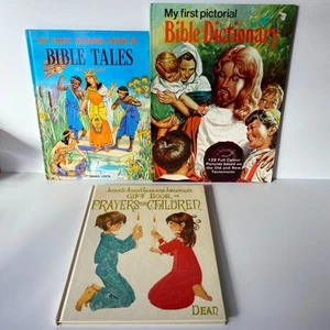 3 libros ilustrados bíblicos infantiles vintage de Janet Grahame... - Imagen 1 de 9