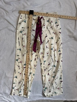 Nautica Sleepwear, Women's Cocktail Print Pajama Pants Waist, Size M - Image 1 of 4