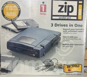 Iomega ZIP Drive 100MB for PC, Notebooks, Laptop Factory Sealed - Afbeelding 1 van 4