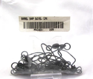 Barrel Snap Swivel Coast Lock Snaps Rosco #851 Size 2/0, 225# Black 12-pk Z74 - Picture 1 of 2