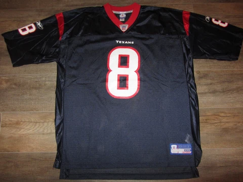 Houston Texans David Carr Reebok NFL Football Jersey Team 2XL Vintage Navy Blue Cover
