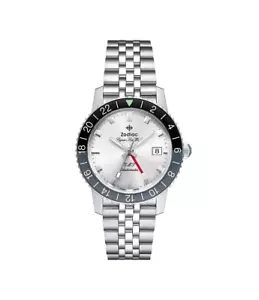 Nuevo Reloj Zodiac Super Sea Wolf GMT Automático Acero Inoxidable ZO9415 - Imagen 1 de 6
