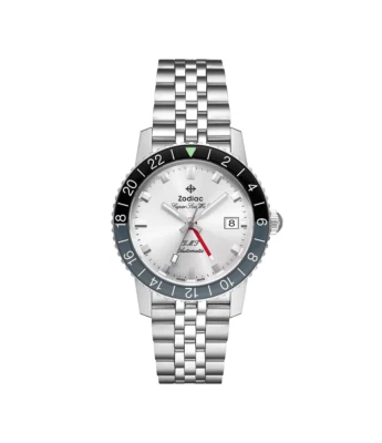 New Zodiac Super Sea Wolf GMT  Automatic Stainless Steel Watch ZO9415 - Image 1 of 4