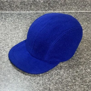 Vintage J. Crew Blue Fleece Panel Hat/Cap USA Union Made SZ XL Scrunchie Back - Picture 1 of 11