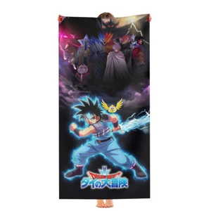 Toalla de playa Dragon Quest 30"x60" secado rápido microfibra regalo para niñas niños - Imagen 1 de 7