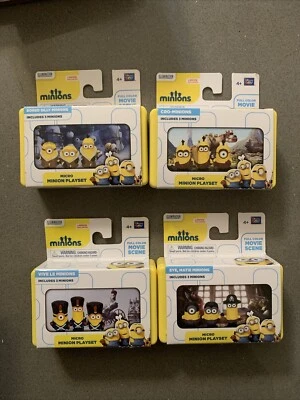 NUEVO Thinkway Toys Minion Película MICRO MINION JUEGOS LOTE DE 4 Foto 1 de 2
