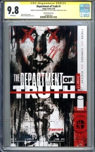 DEPARTMENT OF TRUTH #1 - Secret Cover  CGC 9.8  SIGNED x2 Tynion IV Simmonds - Picture 1 of 2