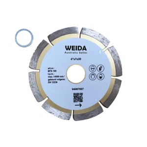 2X 105mm Dry Diamond Cutting Disc Wheel 4" Circular Saw Blade Segment 20/16mm - Picture 1 of 5