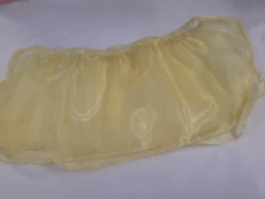 Falda Brillante Transparente Lado Abierto Colores Personalizados Brillantes 8" Longitud Tallas S M o L EE. UU. - Imagen 1 de 3
