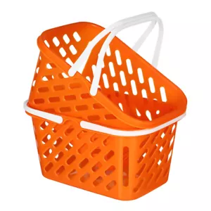 2pcs customer shopping basket Fruit Basket Toys Kids Grocery Basket Play - Picture 1 of 12