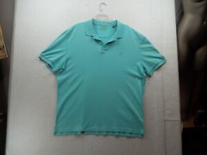 Nautica Light Blue Golf Cotton Polo Shirt Mens Size XXL