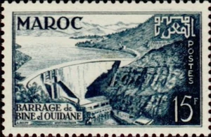 [OOS] French Morocco #YT324 MH 1953 Bine el Ouidane Dam [290] - Picture 1 of 1