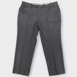 Ralph Lauren Dress Pants Mens 42x29 Charcoal Micro Print Houndstooth Modern Fit - Picture 1 of 9