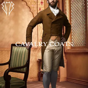 New Men Brown Wool Victorian Tailcoat, Historical Steampunk Regency Tailcoat - Picture 1 of 2