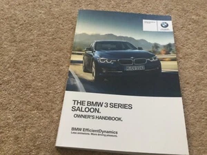 BMW 3 SERIES SALOON OWNERS MANUAL HANDBOOK ( 2015~2018) FAST POST - Picture 1 of 2