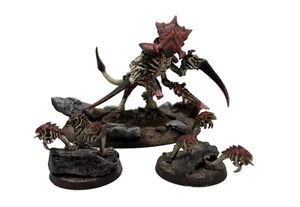 Warhammer 40K Tyranid Hive Tyrant Classic painted / Assembled with Scenic Base. - Picture 1 of 6