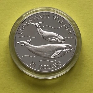 Niue 10 Dólares 1992 PP, Plata 925, Especies Amenazadas (N218 - Imagen 1 de 2