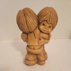 1975 Huggin N Lovin Fannykin Boy/Girl Figurine Bill Mack Solar Statuary - Picture 1 of 6