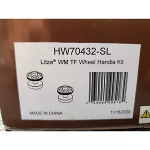 Brizo HW70432-SL Litze Kit Maniglia Ruota Riempimento Vasca Montaggio a Parete, Acciaio Luxe - Foto 1 di 2