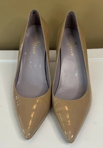 Cole Haan Tan Patent Leather Pointed Toe Heels 7.5B D12D37154 - Picture 1 of 10