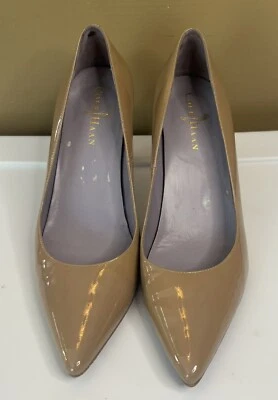 Cole Haan Tan Patent Leather Pointed Toe Heels 7.5B D12D37154 - Image 1 of 4