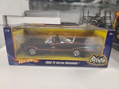 2007 Hot Wheels 1966 CLASSIC TV SERIES BATMOBILE 1:18 Die Cast Car DC Mattel New - Image 1 of 4