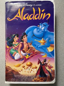 Disney Alladin VHS 1992 Vintage Classic Film Collect Masterpiece - Picture 1 of 3