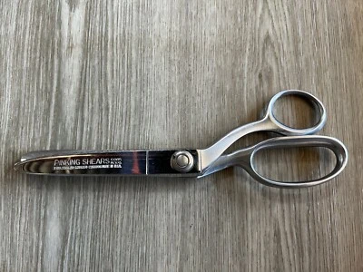 Tempered Steel 9" Pinking Shears Corp Pats. 2.564.251-2.353.096 Made In USA - Image 1 of 2