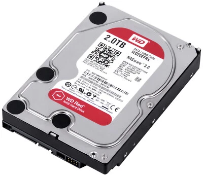 WESTERN DIGITAL RED 2TB WD20EFRX NASware 3.0 5400U/min 64MB SATA III 3.5'' - Bild 1 von 3