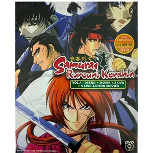 Rurouni Kenshin Vol.1-95 End + MOVIE + 2 OVAs + 5 Live Action ANIME DVD ENG DUB - Foto 1 di 7