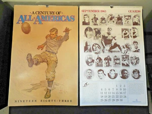 1983 Lg All American Calendar Hutson Bednarik Grange Swann Paterno Staubach etc - Bild 1 von 12