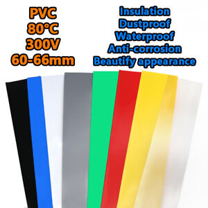 2:1 PVC Heat Shrink Tube Insulation Heat-Shrinkable Sleeve 60mm to 66mm Diameter
