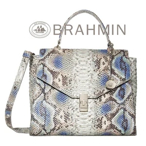 NWT $415 Brahmin Ingrid Haven Roxanne Leather Satchel Handbag - Picture 1 of 13