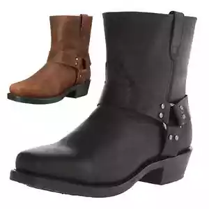 Stivali da cowboy uomo classici western cowboy punta quadrata ricamati scarpe casual - Foto 1 di 26