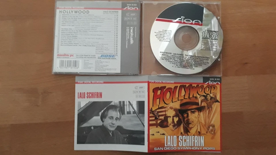CD LALO SCHIFRIN Hollywood (SION 1990) Hermann, Franz Waxman - Bild 1 von 1