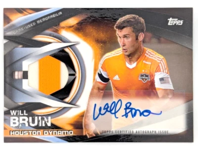2015 Topps MLS - Autographed Relics Black /10 - Will Bruin #AR-WB (AU, MEM) - Image 1 of 2