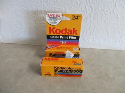 Kodak Kodacolor 110 Film Gold 200 Speed 24 Exposures Expired 10/92 &  09/97 New - Image 1 of 4