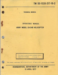 Historical book Army Model CH-54B Helicopter, Operator - Foto 1 di 1
