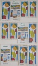 Collection 12 Different SINCLAIR OIL COMPANY ROAD MAPS 1967-1968 States & Cities