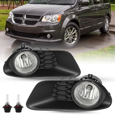 Luces antiniebla de parachoques luces de conducción con interruptor y bombillas para Dodge Grand Caravan 2011-2017 Foto 1 de 4