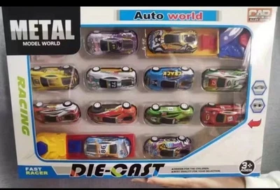 Metal Toy Car Set of 12 for Kids uk 3 days posted   - Image 1 of 3