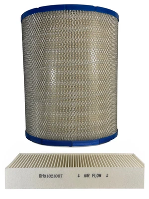 Правосторонние фильтры 1 двигатель 1 салонный воздушный фильтр для Volvo 1998-2001 VNL 780 760 860 670 - Изображение 1 из 4