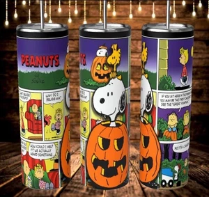 ❤️ Snoopy Charlie Brown Inspired Custom 20oz Tumbler Cup Illusion - Picture 1 of 1