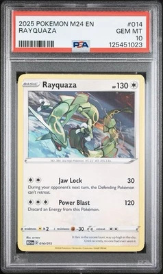 2025 POKEMON M24 EN-MCDONALD'S COLL #014 RAYQUAZA PSA 10 - Image 1 of 2