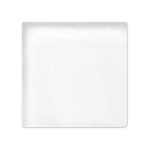 Einstecktuch aus 100 % reiner Seide einfarbig weiß - Bild 1 von 6