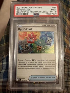 Ogre's Mask - Prismatic Evolutions - 118/131 - Pokemon TCG - Reverse Holo PSA9 - Picture 1 of 2