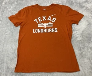 Nike TEXAS Longhorns Camiseta Para Hombres Grande Corte Atlético Camisa Fútbol NCAA - Imagen 1 de 5