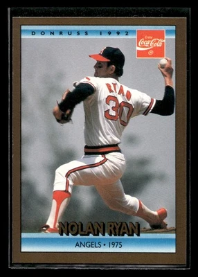 1992 Donruss Coca-Cola Nolan Ryan Nolan Ryan #9 California Angels - Image 1 of 2